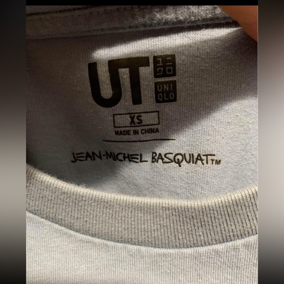 Jean Michel Basquiat Shirt Men XS Blue World Famous Short Sleeve Crewneck Tee - Picture 4 of 7